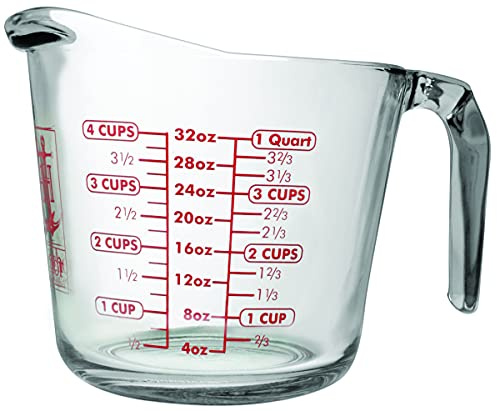 Glas-Messbecher, 1 Liter, 2 Stück
