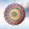 Eiryhope Mandala-Blüten Windspiel Sternenhimmel – 30,5 cm kinetisches Metall-Windspiel, lasergeschnittener Edelstahl, 3D-Hänge-Windskulptur & Fänger für Garten, Terrasse und Hof, Kunstdekoration