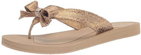 GUESS Damen Tuta Sandale, Gold 710, 37.5 EU