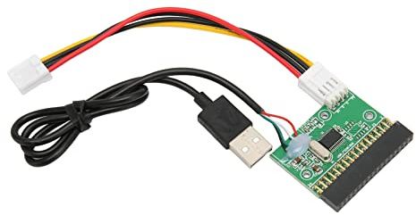 Septpenta 1,44 MB 3,5 Zoll Diskettenlaufwerk Anschlussstecker, PCB Material, Langzeitstabilität, 34 Polig mit USB Kabeladapter, Unterstützt Win XP OS, Win7 32 Bit, Win7 64 Bit, OS X
