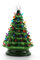 Green Ceramic Xmas Tree, Ceramic Christmas Tree, Vintage Tabletop Christmas Decorations,Tabletop Christmas Tree for Tables, Shelves and Desks(L)