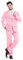 U LOOK UGLY TODAY Herren Anzug Party Weihnachts Kostüm Modisch Normaler Schnitt Festliche Anzüge Party Suits Einfarbig Hellrosa S