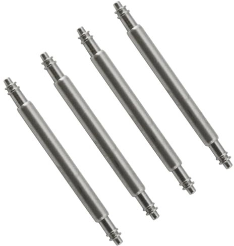 Premium 16mm Spring Bar Pins | 1.8mm Diameter | 4 Pack | Stainless Steel | Watch & Strap Repair | Replacement Springbar Set | Ideal for Leather Silicone Rubber Watch Bands & Bracelets (16 mm)
