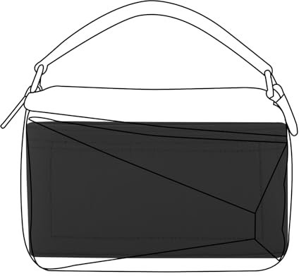 Lckaey Geldbörsen-Organizer-Einsatz für Loewe Puzzle, Handtasche, Tasche, Filzeinsatz Y091black-mini