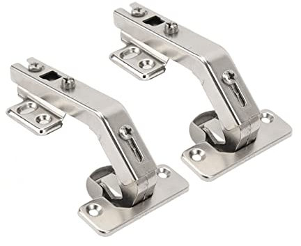 Paquete de 2, Bisagras de Puerta de Gabinete de Esquina Especiales de 135 Grados, Bisagras de Puerta Plegables para Gabinete y Armario