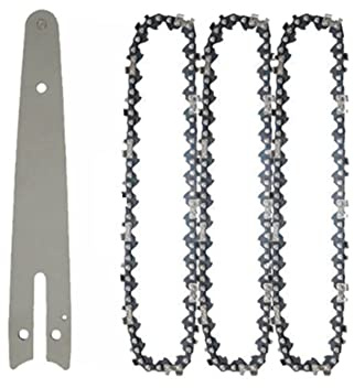 Bordhap 1/4 Chainsaw Chain Guide 6 Inch Portable Electric Saw Mini Chainsaw Logging Blade Pruning Chain Saw Chain Accessories
