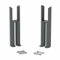 DuraTherm® Floor Mounting Radiator Leg Kit Feet Freestanding Supports for Traditional Cast Iron Style Colosseum Double Bar 2 Column Radiators, Anthracite Grey