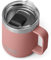 YETI Rambler Mug, Vacuum Insulated Stainless Steel Stackable Mug with Magslider Lid, Sandstone Pink, 10 oz (296 ml)
