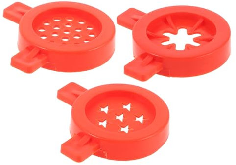 Cabilock 3pcs Ice Cream Machine Fittings Ice Cream Accessories Reusable Nozzles Modeling Caps Cake Decor Tips Cookie Tip