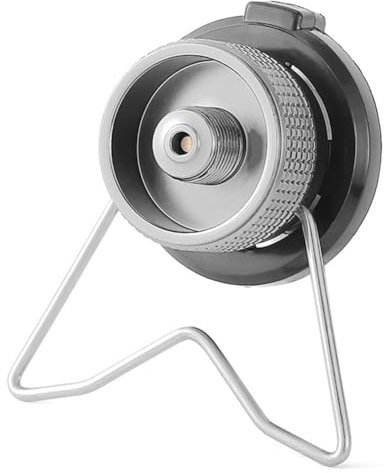 WMFASBAG Adaptador de Estufa de Gas portátil Conector de Cocina de Gas butano de aleación de Aluminio Adaptador de Tanque de Gas liviano para cocinar al Aire Libre