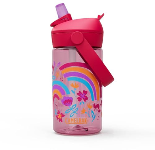 CAMELBAK - Thrive FLIP STRAW KIDS BOTTLE WITH Tritan Renew, Drinkware, Rainbow Floral, 400 ml