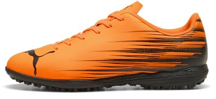 Puma Men's ATTACANTO Turf Trainer Soccer Cleat, Heat Fire-Puma Black, 8