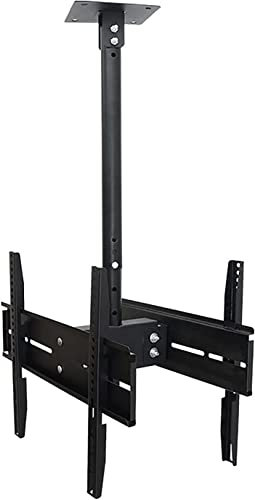 Soporte de techo para TV de 32 55 pulgadas con capacidad para hasta 90 libras, soporte multifunción de doble pantalla