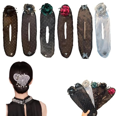 Elegant Hair Accessories for Women Ball Hair Clip,Bun Roller,Lazy Updo
