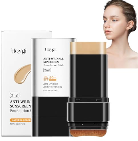 Concealer Eraser Foundation Stick,Leichte Textur 2-in-1 Multi-purpose Moisturizing Foundation Stick,Wasserdicht Und Schweißfest,Deckt Schönheitsfehler Effektiv (Natürliche Farbe)