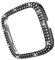 SHINEOFI 1Stück Schutzjacke für Smartwatch mit Doppelter Diamantreihe Stoßfestes Gehäuse Kompatibel mit Schwarz Ultimativer Kratzschutz Elegantes Design Verstellbare