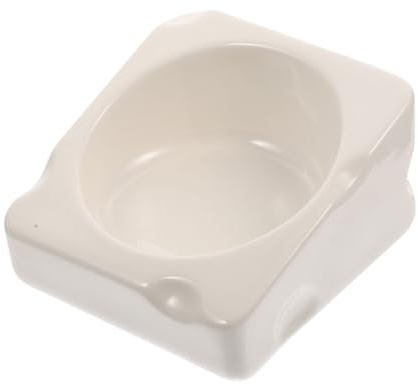 Toddmomy Bol Céramique pour Hamster Forme de Fromage Renversement pour Chinchilla et Petits Animaux Facile à Nettoyer