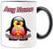 Personalisiertes Geschenk – Resident Evil Tasse (Pinguin Videospiel Charakter Kostüm Design Farbe) Name Nachricht Einzigartige alberne lustige Neuheit Superheld Computer RPG Controller Kampf Zombie