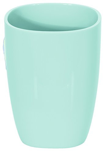 Spirella Pure Mint Zahnbecher Badaccessoires, Polystyrene, 10 x 7.5 x 7.5 cm
