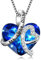 AOBOCO Kette Herz Damen Sterling Silber Ich Liebe Dich für immer Halskette, Hochzeitstag Jahrestag Geburtstagsgeschenk für Frauen Mama Freundin Sie