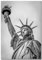Panorama Leinwand Statue of Liberty 21 x 30 cm - Gedruckt auf qualitativ hochwertigem Leinwand - Wandbild Wohnzimmer - Leinwand Schlafzimmer - Bilder Stadt - Leinwand Vintage - Dekoration Hause