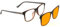 PRiSMA VARIA 1: je nach Auswahl - Brille mit Blaulicht-Magnet-Frontfilter oder nur Blaulicht-Magnet-Frontfilter oder nur Brillenfassung (01 PRO99 Brille mit Frontfilter)