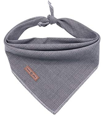 Lionet Paws Dog Bandana for Small Medium Large Dogs, Cat Dog Kerchief Dog Triangle Bibs Scarf for Girl or Boy Grey Lines