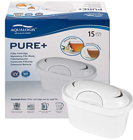 Aqualogis Pure+ Cartouche filtrante pour carafe Brita Maxtra+ Marella Style, Fun (15)