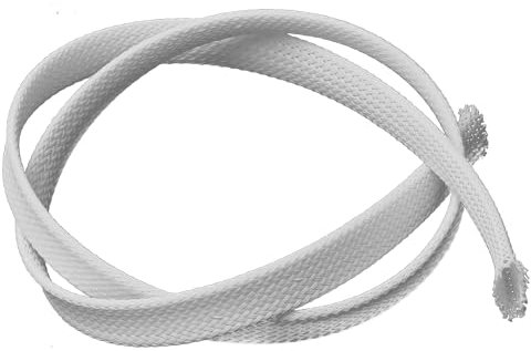 Othmro Cable Management Sleeve, 0.5m White Cable Tidy Sleeve, Diameter 10mm, Cord Protector, Braided Cable Organizers for Office Cord, Insulation Protection, 1 Pc