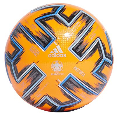 adidas Ball von Football UNIFO PRO WTR, Farbe : Sorang/Black/Globlu, Größe : 5