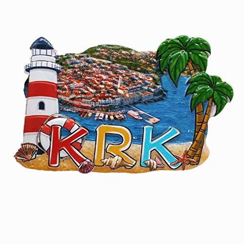 3D Krk Island Kroatien Kühlschrankmagnet Reise Souvenir Geschenk Zuhause Küche Kühlschrank Dekoration Magnet Aufkleber Handwerk Kollektion
