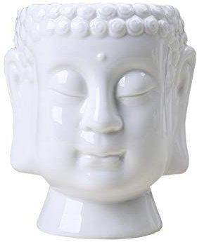 OSALAD Succulent Green Flower Pot Zen Céramique Vert Cache-Pot Accueil Décoration Bureau Statue De Bouddha Bassin Fleur