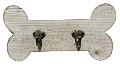 dwellington Porte-manteau mural rustique en forme d'os de chien de style vintage