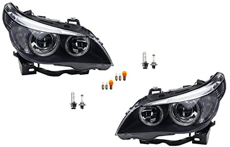 Johns, passend für BMW 5er Scheinwerfer E60/E61 mit Leuchtmitteln Set links & rechts