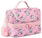 Kasgo Bolsa Almuerzo Infantil, Bolsa Termica Porta Alimentos para Niños Niñas Bolsa Comida 6.5L Bolsa Merienda con Desmontable Ajustable Correa de Hombro para Escuela Camping Picnic Viaje, Rosa Claro