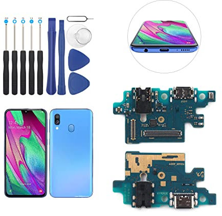 RongZy Dock Connecteur de Charge pour Samsung Galaxy A40 A405F Câble Nappe de Rechange avec Connecteur Compatible avec Galaxy A40 A405F Inclus Kit de Outils