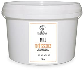 Ilanga Nature - Miel de Forêts Sèches 100% pur - Seau de Miel 5 kg - Format Famillial - Miel de Madagascar