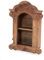 DESIGN DELIGHTS WANDREGAL Anello | mit Schnitzereien, Mahagoni Holz, 62 cm | Holz Wandschrank, Hängeregal, antikes Holzregal