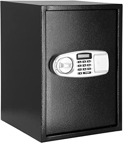 SPRINGOS Tresor Safe mit elektronischem Schloss 2 Schlüssel 35 x 36 x 50 cm