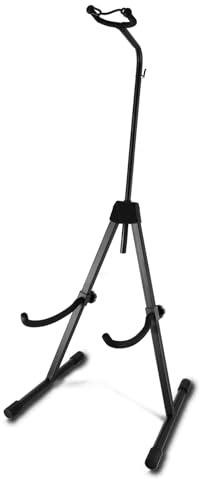 EASTROCK Double Bass Stand - Sturdy and Portable for Upright Bass, Violin, Cello, Fiddle, and Contrabass - Versatile Adjustable Folding Stand (Black)