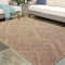 CARPETIA Outdoor Teppich Läufer modern robust wetterfest Balkon Garten Terrasse Indoor Jute-Look Zick-Zack-Muster 160x230cm