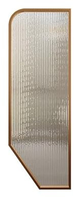 LVLDAWA Urinal-Sichtschutzwand, wasserdichte Toilettenabtrennung Für Die Wandmontage, Transluzente Dekorative Trennwände Für Toilette Shopping, Platzsparend (Farbe : Gold, Größe : 1.2X0.4M-6PCS)