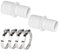 Hose Connector Set With 32-38 Mm Hose Clamps – Pool Hose Adapter Replacement Hose Adapter Pool Accessories