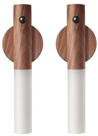 LONGYIFA Motion Sensor Rechargeable Wall Light, USB Magnetic Stick‑On Night Light, Portable Removable Cordless Wireless Automatic Battery Stick, 2700–3000K Warm White, Indoor Hallway Stairway Porch