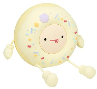 Baoblaze -Donut-Lampe, Nachtlicht für Kinder, Schlafzimmer-Dekoration, lustig, Kinderzimmer-Nachtlicht, LED-Touch-Lampe für Kinderzimmer, Kinderzimmer, Weiß