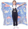Catalonia Classy Blau Glow Dino Kuscheldecke Kinder Decke, Geschenke für Mädchen Kinder Teenager, Fleecedecke für Sofa Couch Bett, 150x130cm
