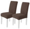 Ystyle Stretch Stuhlhussen 2er Set, Stuhlbezug Elastischer, Hussen Für Stühle Abnehmbarer Waschbarer, Universal Stuhlbezüge, Für Hotel Bankett Küche Restaurant Hochzeit Party, Kamel
