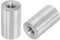 QUARKZMAN 10Stk M5 Runde Anschlussmuttern 304 Edelstahl Kupplungsmutter 20mm/0.8 Länge Hülse Stab Stehbolzen Mutter für Halterung M5x20x12mm