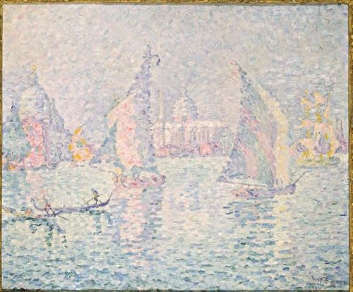 PSVDCTOO Gefeiert Wandbilder Kunst Poster Poster Bilder The Green Haze von Paul Signac Vintage Wandbild für Heimdekoration 60x90cm