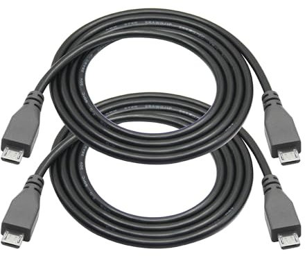 Riertostng Micro USB Charging Data Cable, 1M/3.2FT USB 2.0 Male to Male With OTG Feature, Compatible With Cell Phone, Tablet, MP3 Player, Game Controller, Headset